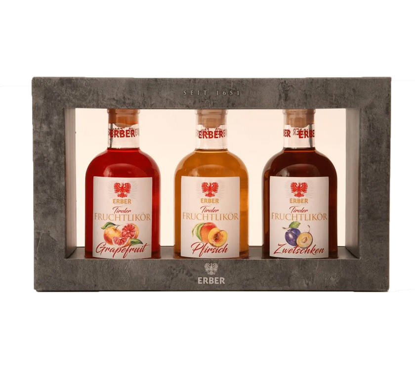 Geschenkset Frucht-Likör Variationen - 3 x 0,2 L