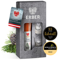 Geschenkset Tiroler Zirbener 30 % + 2 Gläser