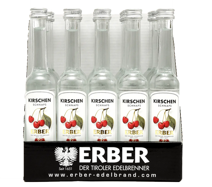 Kirschen Schnaps 38 % - 20x4cl