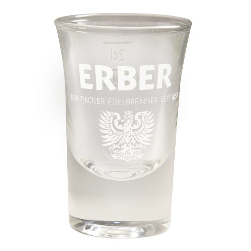 Stamperl Pilsen 2 cl mit ERBER Gravur